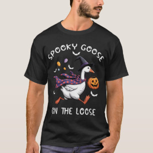 Camiseta Ganso Assustador à Solta Bruxa Ganso Tolo Animal