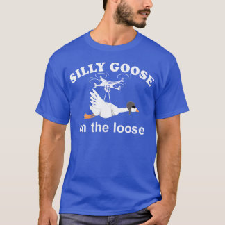 Camiseta Ganso bobo à solta menino ganso bobo engraçado