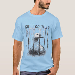 Camiseta Ganso Bobo Demais, Meme do Ganso Bobo Engraçado