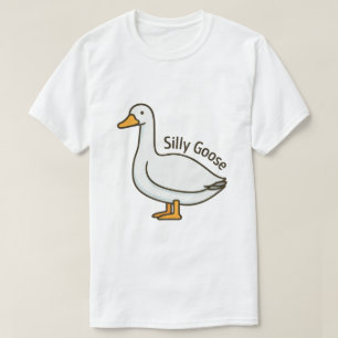 Camiseta Ganso Bobo Desenho Animado Divertido