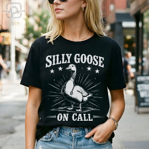 Camiseta Ganso Bobo Engraçado Enfermeira de Plantão Profiss