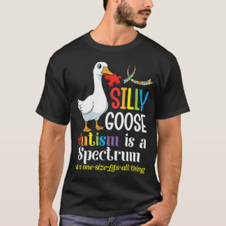Camiseta Ganso Bobo O Autismo É Um Espectro Não É Um Tamanh