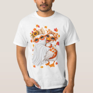 Camiseta ganso bobo outono fantasma Outono Dia das Bruxas