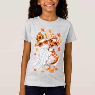 Camiseta ganso bobo outono fantasma Outono Dia das Bruxas