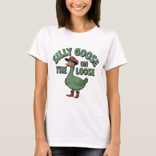 Camiseta Ganso Bobo Pato Divertido: Comédia Hilária de Aves