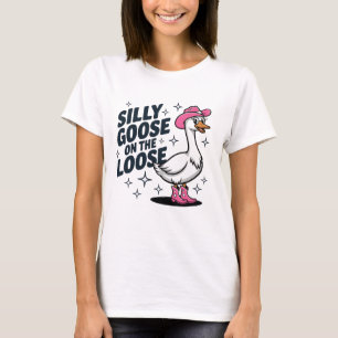 Camiseta Ganso Bobo Pato Divertido: Comédia Hilária de Aves