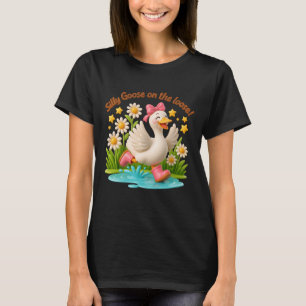 Camiseta Ganso Bobo Solto Coquete Laço C Fofo