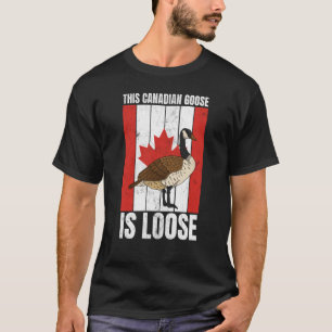 Camiseta Ganso Canadense Este Ganso Canadense Está Solto Ca