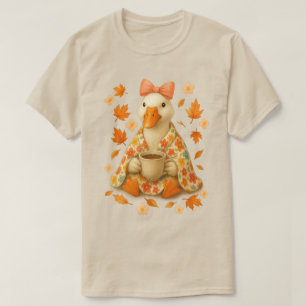 Camiseta Ganso Coquette Laço com Cobertor Café Vibrações de
