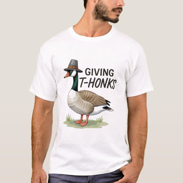 Camiseta Ganso de Ação de Graças (Frente)