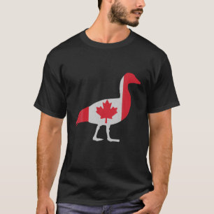 Camiseta Ganso De Amor Cinto No Mapeador Folha Da Bandeira