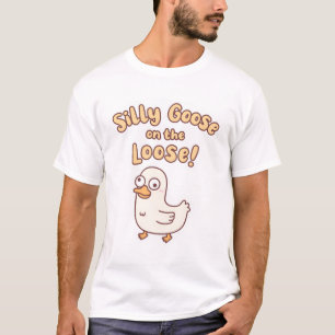 Camiseta Ganso De Bobo De Ganso Bonito No Engraçado Perdido