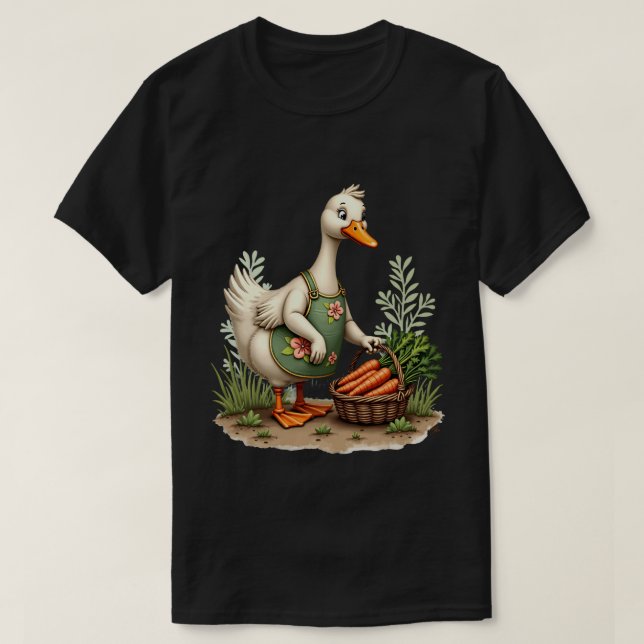 Camiseta Ganso de jardinagem (Frente do Design)