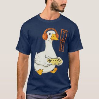 Camiseta Ganso de jogador japonês Arte Homens Mulheres Meni