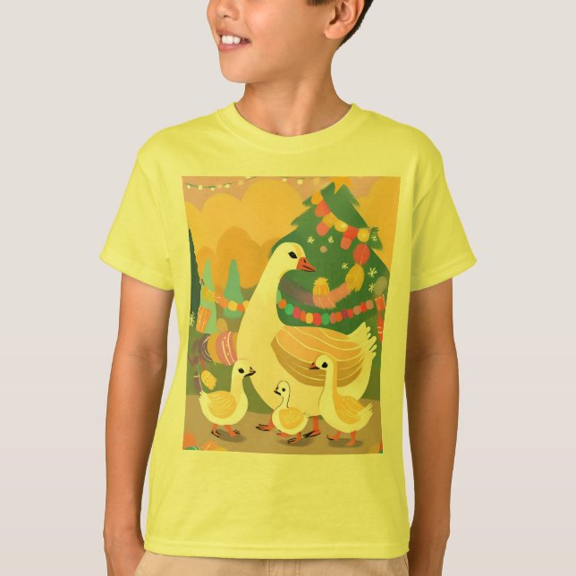 Camiseta ganso de Natal (Frente)