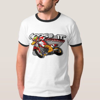 Camiseta Ganso ele t-shirt da campainha de SUPERMOTO