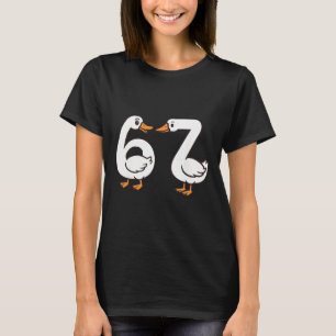 Camiseta Ganso engraçado 67 Rotação cerebral boba professor
