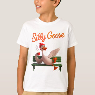 Camiseta Ganso Ganso Bonito Bobo Engraçado