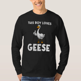 Camiseta Ganso Legal Para Meninos Canadenses Caça de Pássar