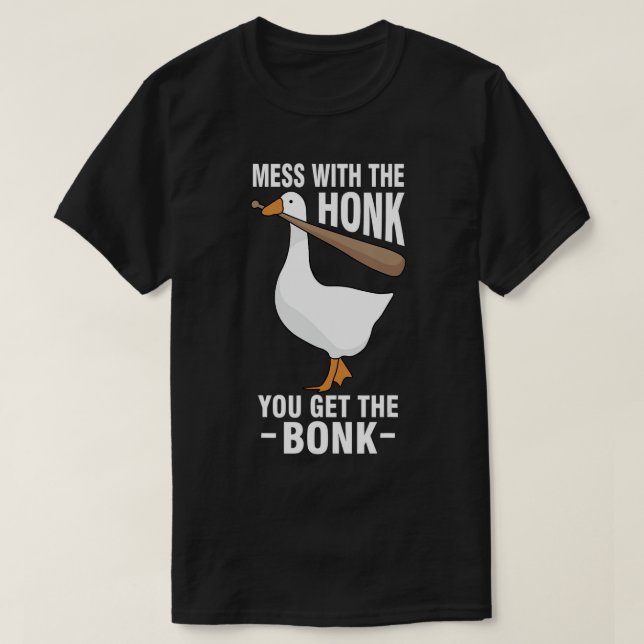 Camiseta Ganso - Mess Com A Honra Você Pega O T-Shir Bonk (Frente do Design)