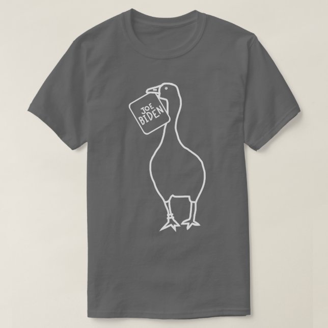 Camiseta Ganso mínimo com sinal de Joe roubado (Frente do Design)