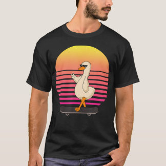 Camiseta Ganso Retro Vintage Ganso Animal de Fazenda