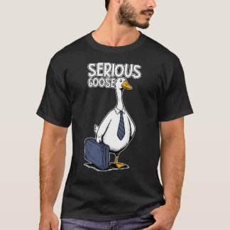 Camiseta Ganso Sério Engraçado
