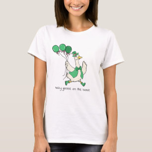 Camiseta Ganso Sortudo Solto Dia de São Patrício