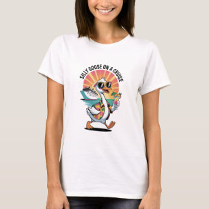 Camiseta Ganso Tolo Caprichoso Em Um Navio de Cruzeiro