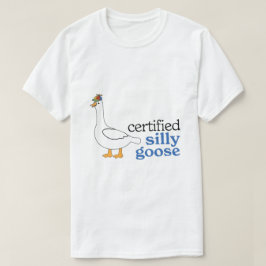 Camiseta Ganso Tolo Certificado Com Chapéu Adorável de Héli