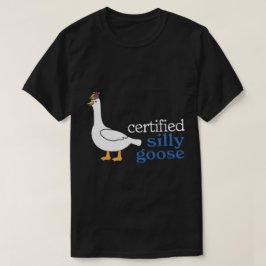 Camiseta Ganso Tolo Certificado Com Chapéu Adorável de Héli