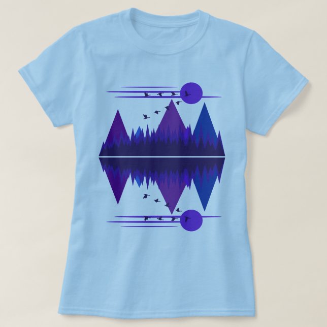 Camiseta Gansos Em Voo (Frente do Design)