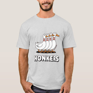 Camiseta Gansos Honkers Hilários Meme de Ganso Engraçado