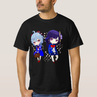 Camiseta Ganyu e Raiden Shogun