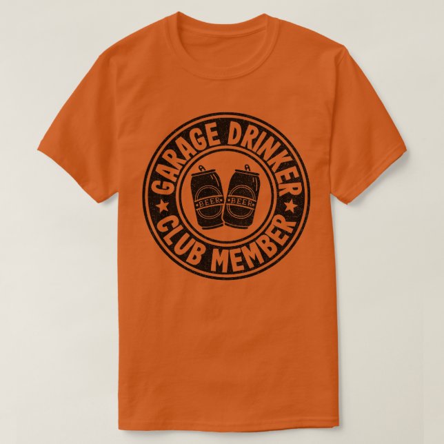 Camiseta Garage Drinker Club Member Day Bebendo Beer M (Frente do Design)