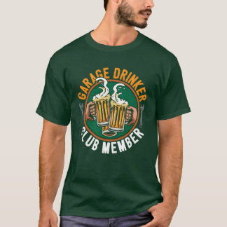 Camiseta Garage Drinker Mechanic Car Auto Diesel Beer Lover