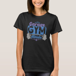 Camiseta Garage Gym Athlete Trabalhando Em Casa