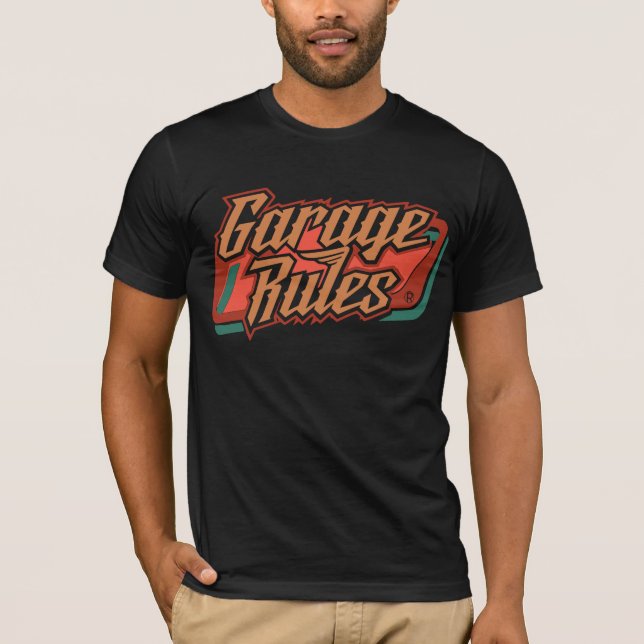 Camiseta Garage Rules Neon 80s 80 (Frente)