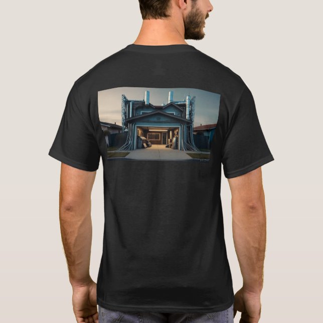 Camiseta Garage Tech Upgrade men black T-shirt back (Verso)