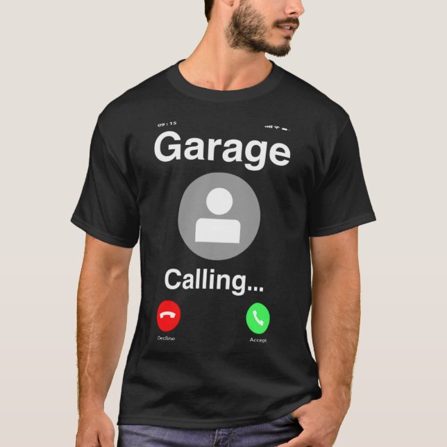 Camiseta Garagem Chama Mecânico Automático Do Carro (Frente)