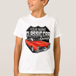 Camiseta Garagem Clássica Convertível 1966 Personalizada