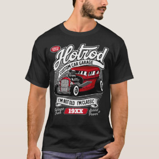 Camiseta Garagem de Ano Personalizado ou Nome Clássico de R