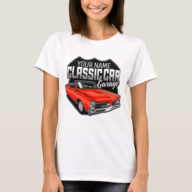 Camiseta Garagem de Carro Clássico GTO 1966 Personalizada (Frente)