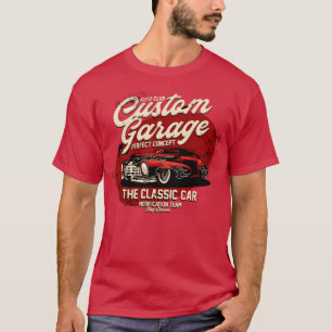 Camiseta Garagem de Carros Clássicos Antigos namorado amigo
