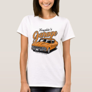 Camiseta Garagem de Carros Clássicos Musculares Personaliza