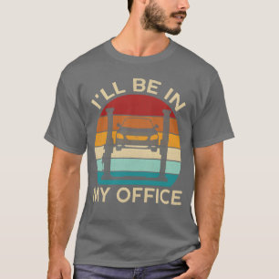 Camiseta Garagem de Carros Mecânicos Estarei no Meu Escritó