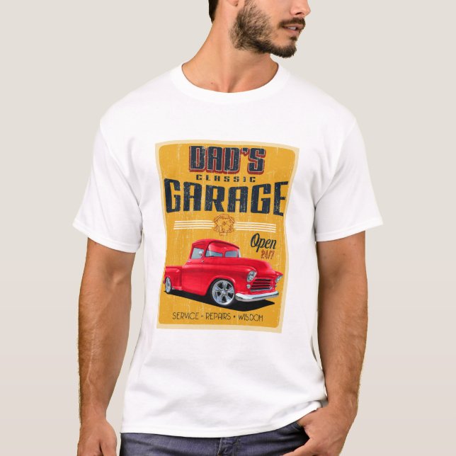 Camiseta garagem de pai (Frente)