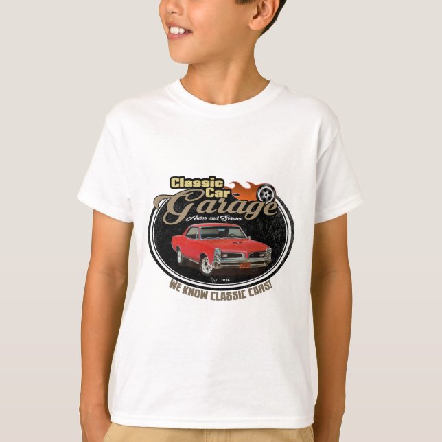 Camiseta Garagem do vintage com GTO (Frente)