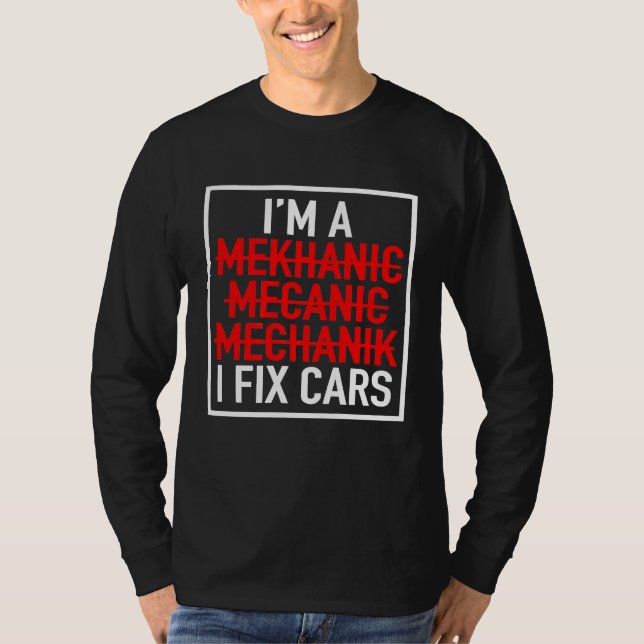 Camiseta Garagem do Workshop de Reparação Automática Mecâni (Frente)