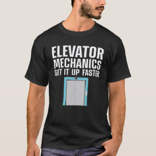 Camiseta Garagem Elevador Engraçado Mecânico Homens Maquini